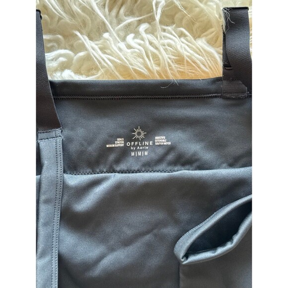 Aerie Sports Bra Black Size Medium - Picture 7 of 9